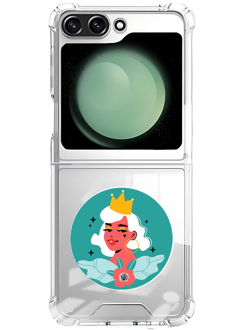 Theodor Magnetic Case for Samsung Galaxy Z Flip 6 Compatible with MagSafe Wireless Charging, Shockproof Phone Bumper Cover Women - Image 1