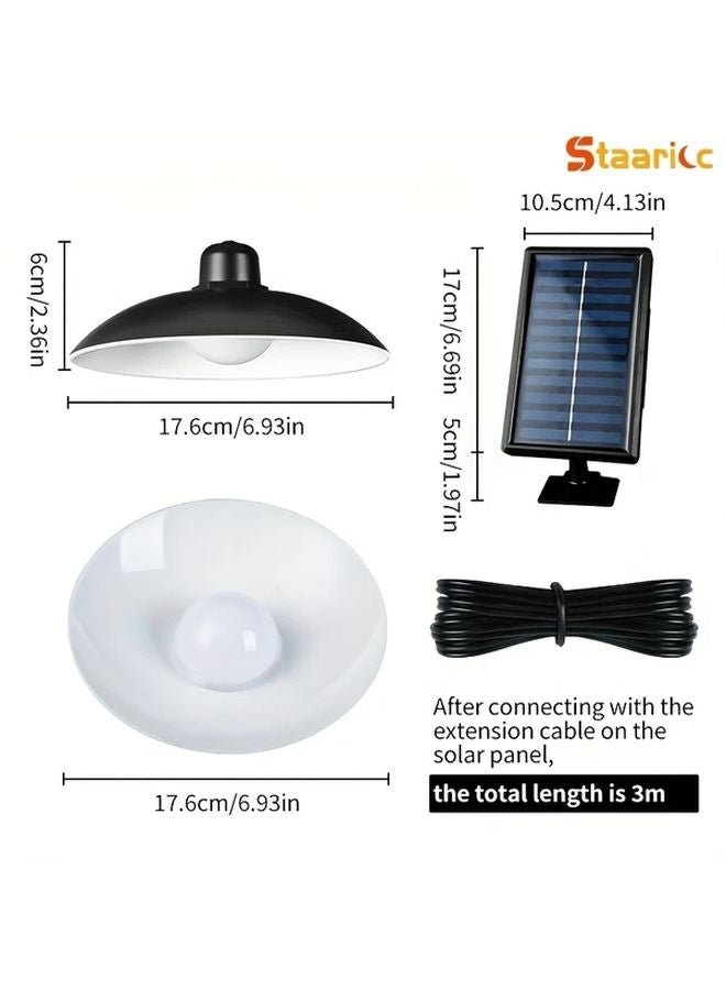 STAARICC Solar Pendant Light Double Bulbs Cold White Dimmable IPX4 Indoor Outdoor - Image 3