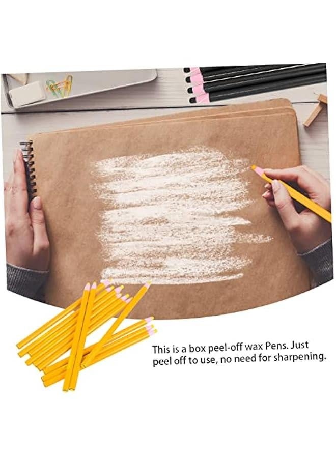 1 Box Wrapped Wax Pencil Cord Marker Drawing Pencils Peel- Off Marker Grease Marking Crayon Pencil Markers Sew Marker Sewing Marker Peel- Off China Marker Make up Child Marker Pen - Image 4