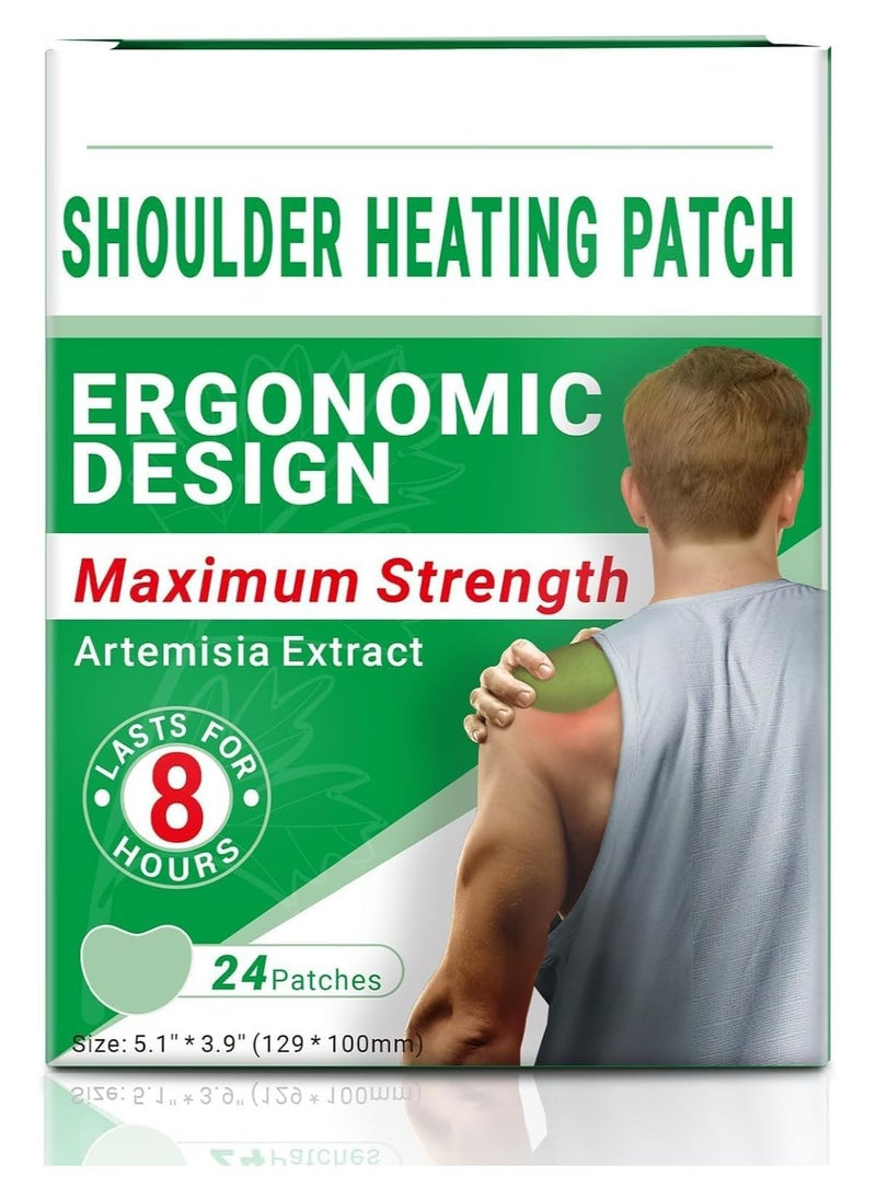 Henuythy Shoulder Patches, Pain Relief Patches, 24 Count Warming Herbal Plaster Maximum Strength Heat Patches, 8 Hours Deep Heating Extra Strength Joint Patch of Shoulder, Knee, Back, Neck, Pain Relief  - Image 3