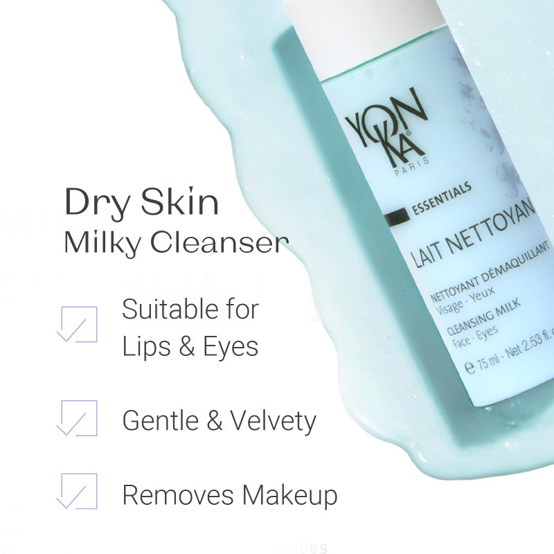 Yonka Yon-Ka Lait Nettoyant | Gentle Milk Cleanser & Makeup Remover with Plant-Based Ingredients | Moisturizes and Balances Skin pH | All Skin Types and Paraben Free | Travel Size 2.53 fl oz - Image 2