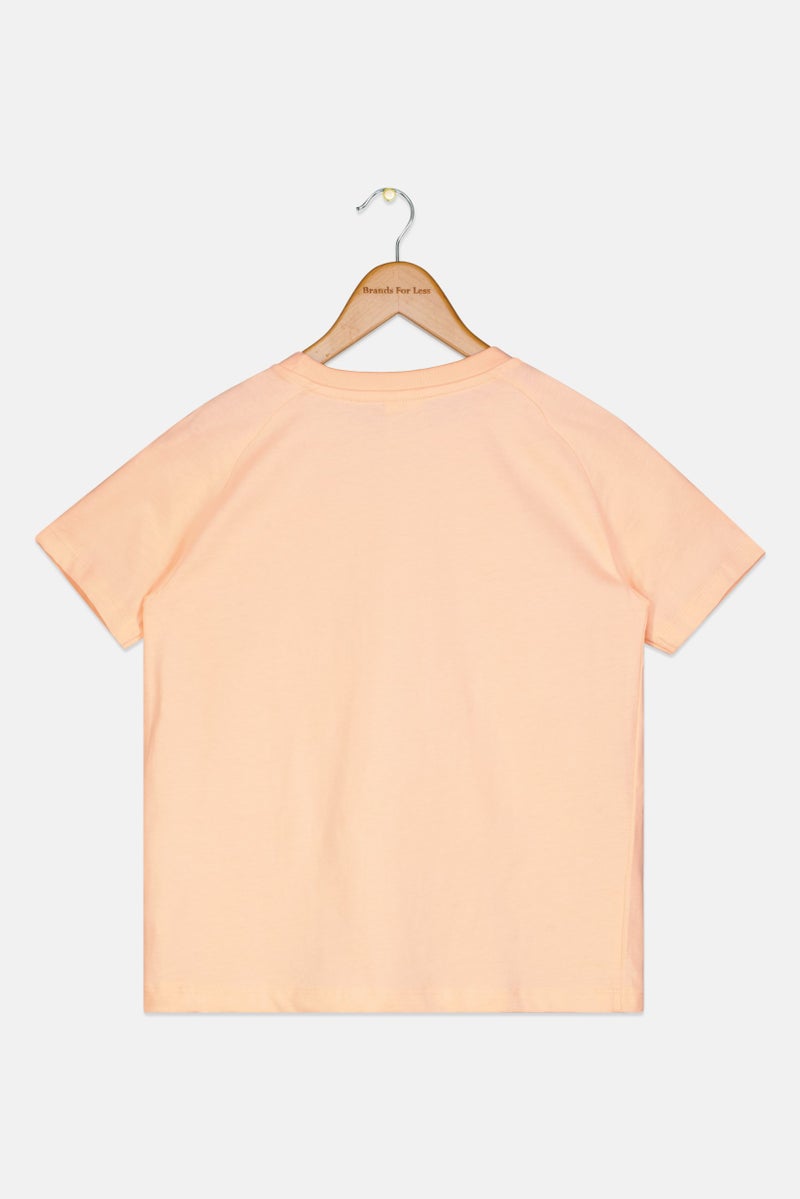Disney Mickey And Friends Kids Boy Crew Neck Short Sleeve Graphic Print T-Shirt, Peach - Image 3