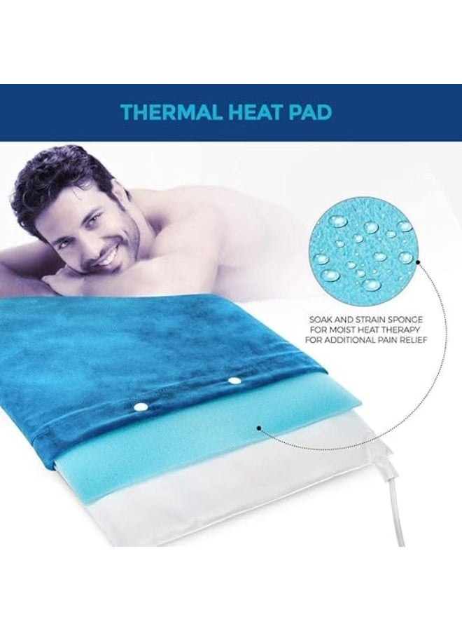 كمادة كهربائية احترافية بتقنية التدفئة الفائقة – وسادة حرارية متعددة الاستخدامات لتسكين آلام العضلات والمفاصل – متوفرة بألوان عصرية وتصميم عالي الأداء - Image 5