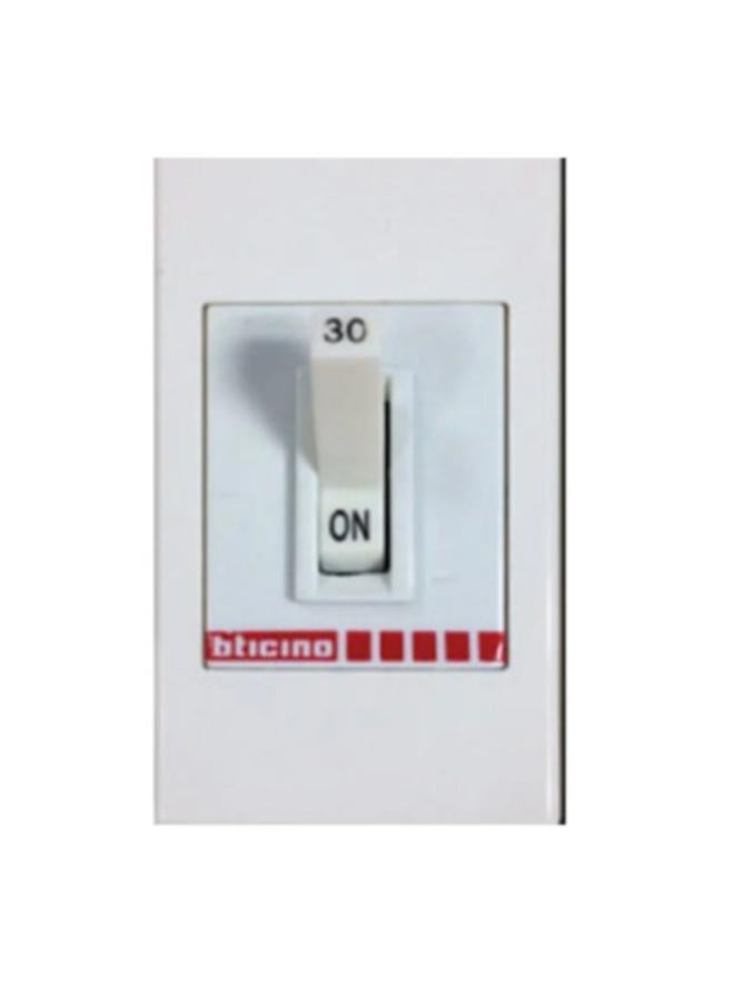 Peccino air conditioner electrical switch, white, 30 amp, bsb1, 30emec, Matix EDGE