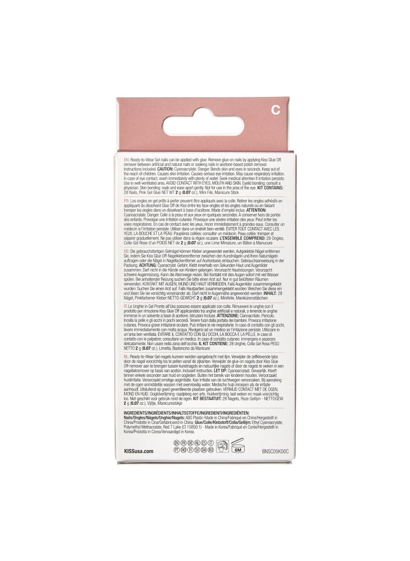 KISS - Bare But Better Nails Short Square BN01C - Image 1