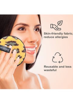 SYOSI Reusable Makeup Remover Pads - Leopard DesignCleansing Facial Heavy Makeup & Masks Makeup Pads, Suitable for All Skin Types Face Cleansing Pads  - Image 2
