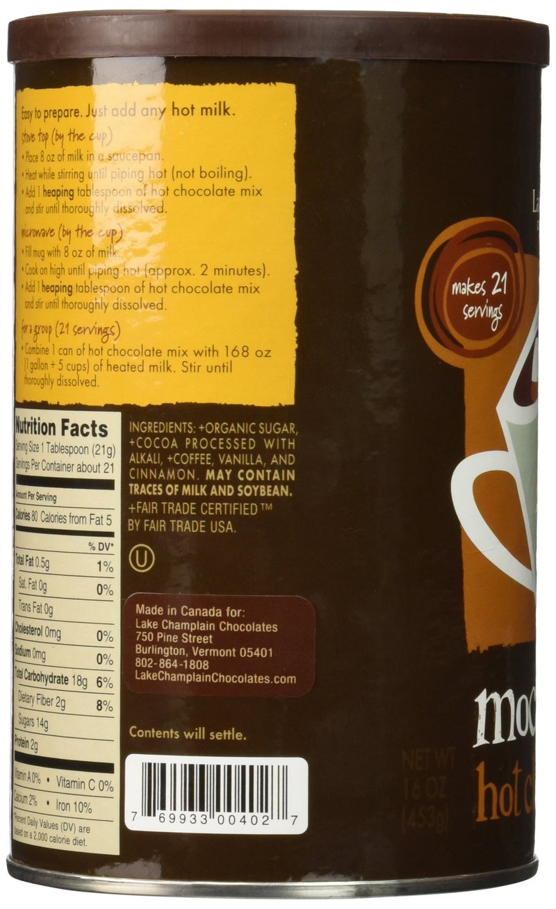 LAKE CHAMPLAIN CHOCOLATES Mocha Hot Chocolate Mix, 16 OZ - Image 4