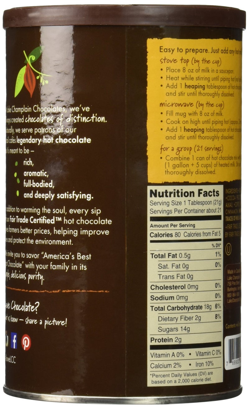 LAKE CHAMPLAIN CHOCOLATES Mocha Hot Chocolate Mix, 16 OZ - Image 3