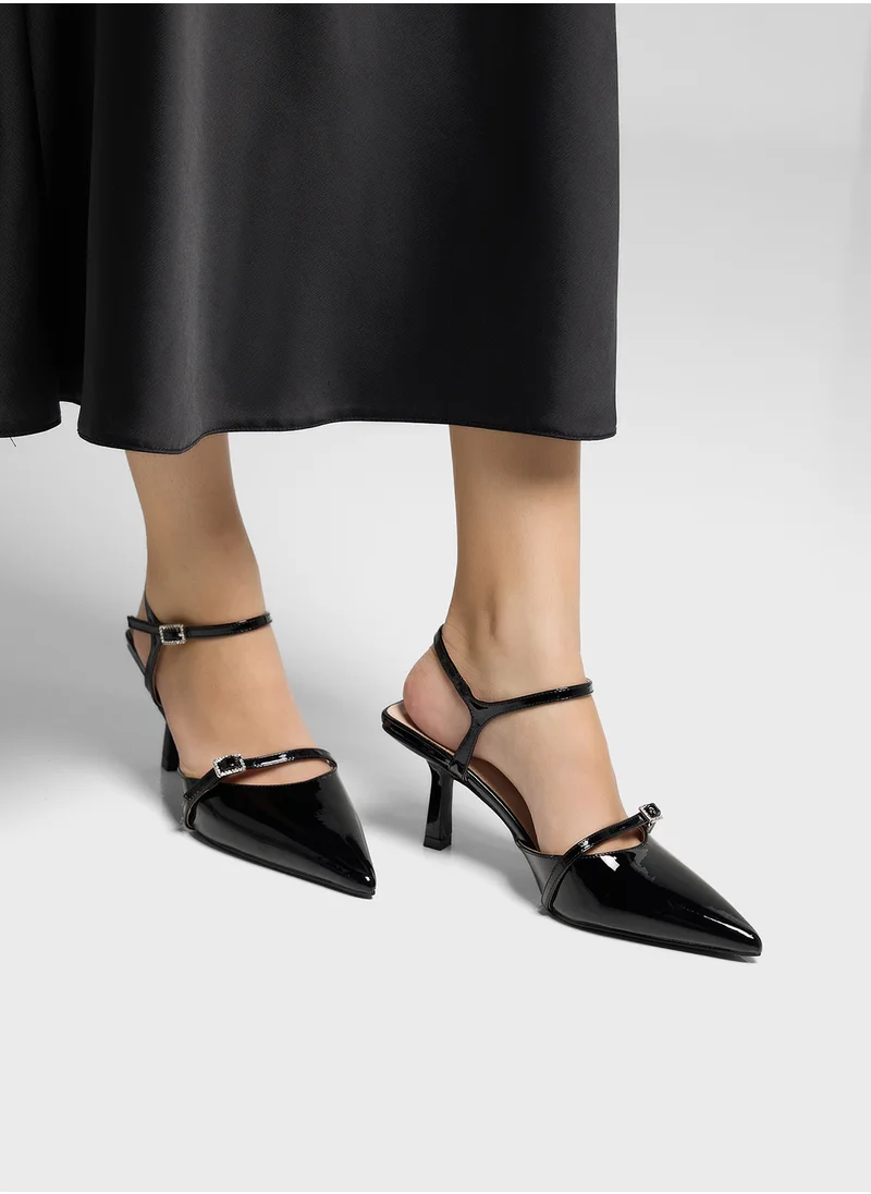 ELLA Ankle Strap Pointed Pump