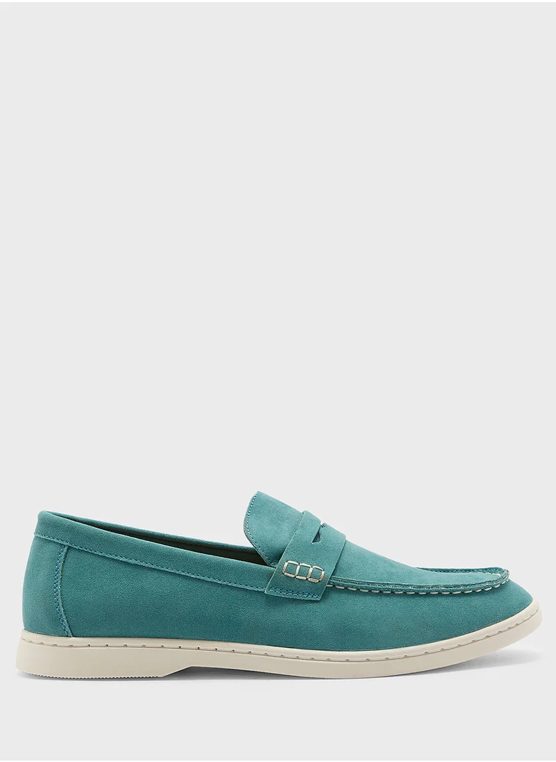 Robert Wood Casual Suede Loafers