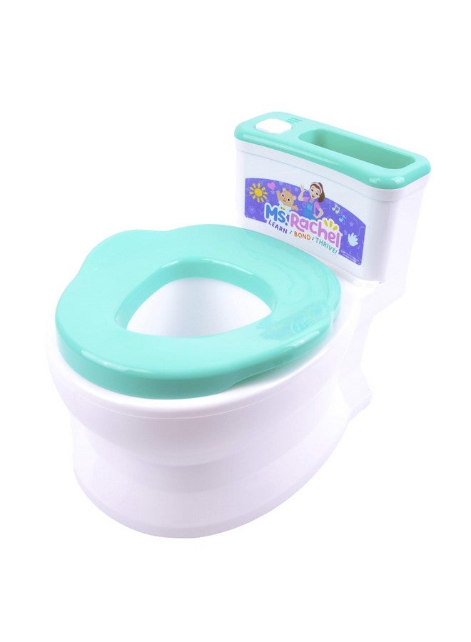 Ms. Rachel 2-in-1 Playtime Floor Potty Trainer With Sound - Stage 1 Training - Removable Potty Seat for Stage 2 Training - 6 Ms. Rachel Sounds and Music - Storage - Removable Parts for Easy Cleaning - Image 1