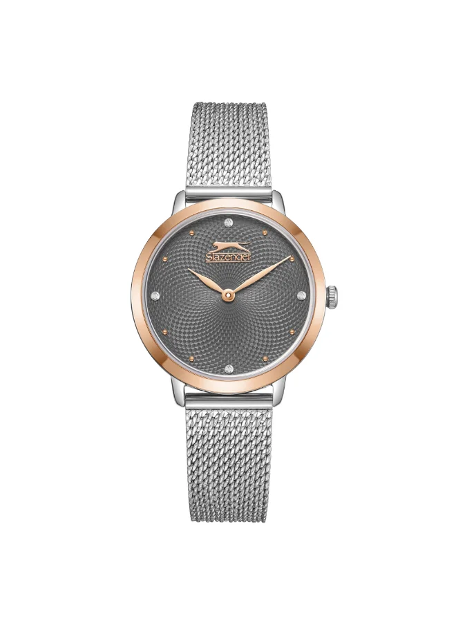 Slazenger Women's Analog Display Watch With Silver Mesh Strap - SL.9.2397.3.02