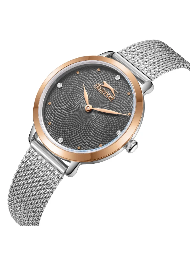 Slazenger Women's Analog Display Watch With Silver Mesh Strap - SL.9.2397.3.02