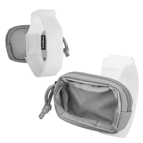 Homakover Garage Door Opener Holder for Visor, Carrying Case for Universal Garage/Gate Door Opener Remote, Adjustable Visor Bag Gate Clicker Holder for Cars, Compatible with Liftmaster Sears Chamberlain (Gray) - Image 1