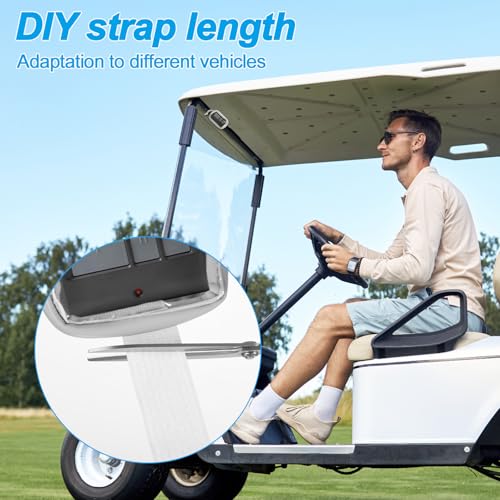 Homakover Garage Door Opener Holder for Visor, Carrying Case for Universal Garage/Gate Door Opener Remote, Adjustable Visor Bag Gate Clicker Holder for Cars, Compatible with Liftmaster Sears Chamberlain (Gray) - Image 4