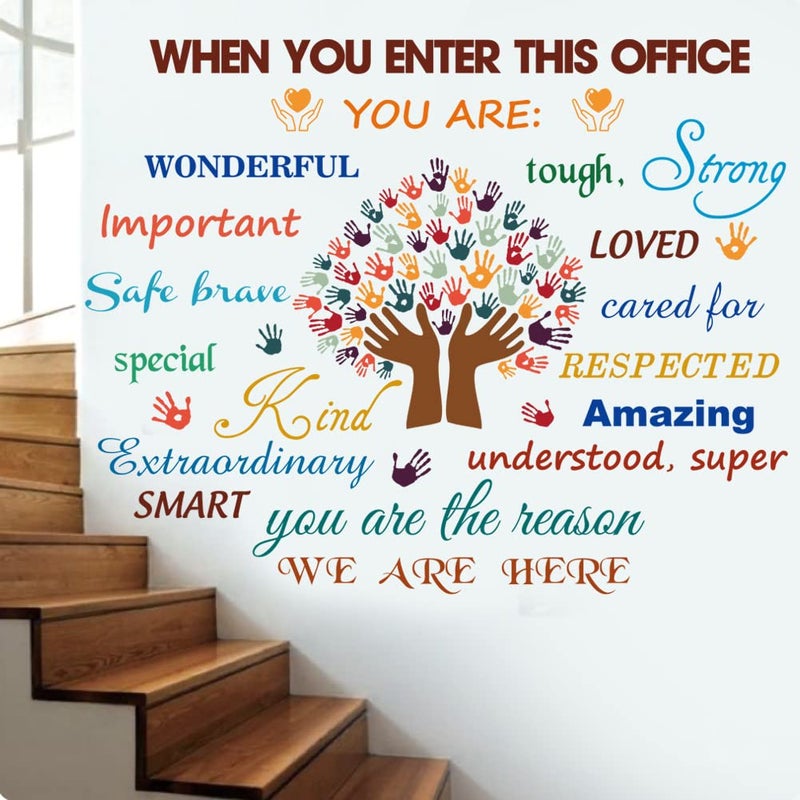 Casa Decor Office Wall Stickers Inspirational Quotes Decals Peel and Stick Motivational Wall Decals Colorful Motivational Lettering Office Wall Decor for Office Home Decor Wall Decoration. - Image 3