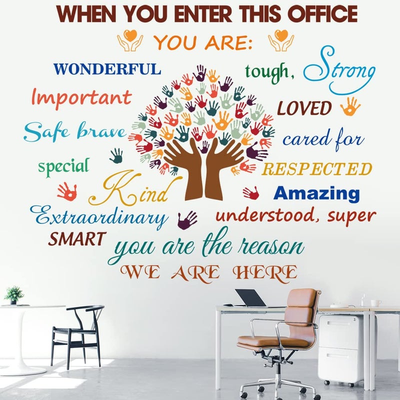Casa Decor Office Wall Stickers Inspirational Quotes Decals Peel and Stick Motivational Wall Decals Colorful Motivational Lettering Office Wall Decor for Office Home Decor Wall Decoration. - Image 2