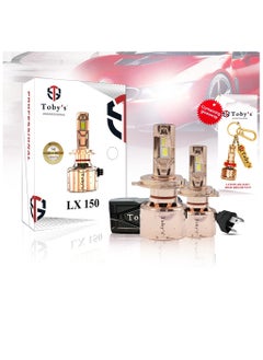 Toby's Toby's LX150 H4 2 Pieces Car LED Headlight Original 150W/piece & 300 W PairPower 15000/piece Lumens With Color Temperature 6500K  - Image 1