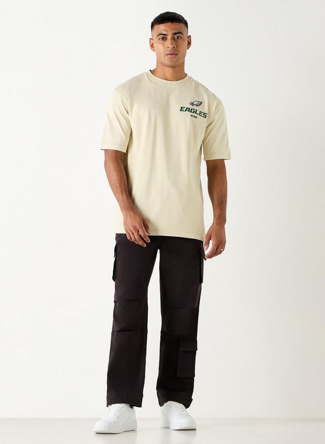 اس بي كاركترز تيشيرت بأكمام قصيرة وياقة ضيقة وطبعات - Image 2