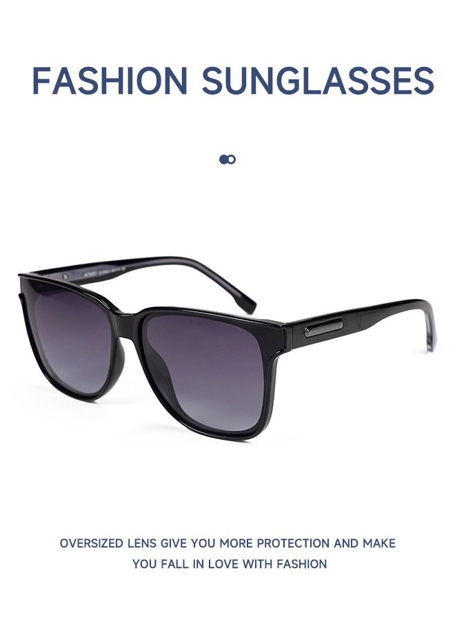 MATRIX - MATRIX high-end fashion men's sunglasses, women's polarized anti-UV square driving and fishing sunglasses - Image 1