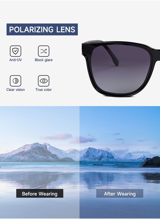 MATRIX - MATRIX high-end fashion men's sunglasses, women's polarized anti-UV square driving and fishing sunglasses - Image 1