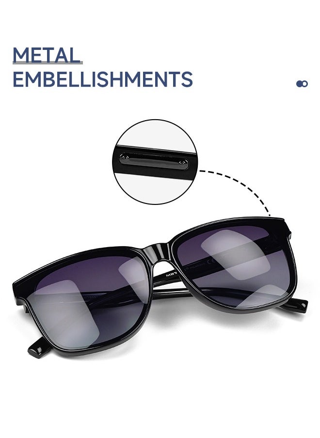 MATRIX - MATRIX high-end fashion men's sunglasses, women's polarized anti-UV square driving and fishing sunglasses - Image 1