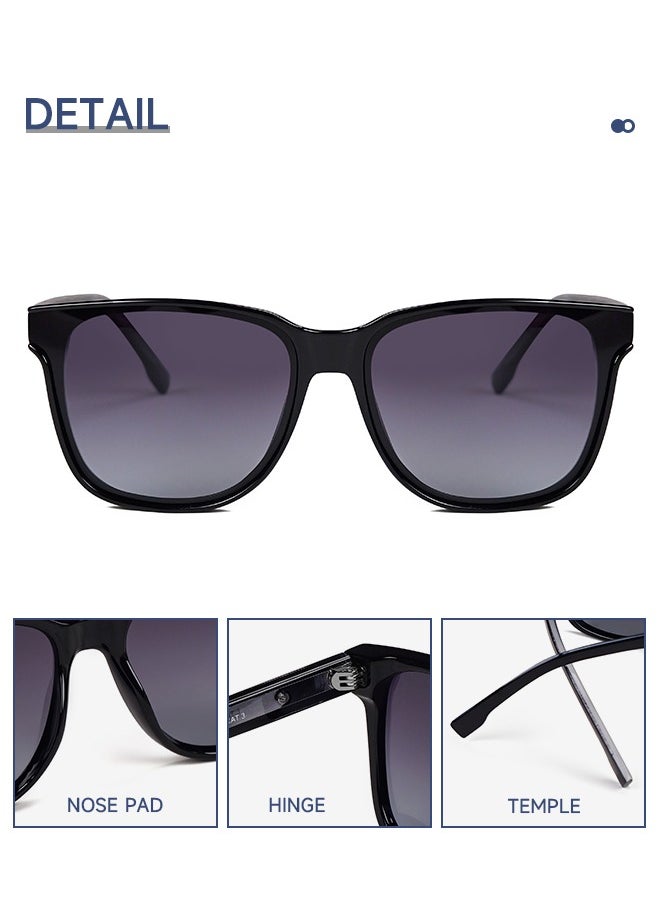 MATRIX - MATRIX high-end fashion men's sunglasses, women's polarized anti-UV square driving and fishing sunglasses - Image 1