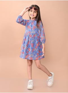 LILPICKS Printed Fit n Flare Dress  - Image 1