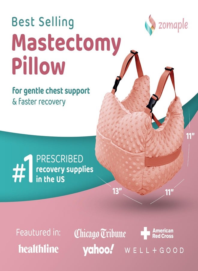 Zomaple Post Mastectomy Pillow Post Surgery - Post-Op Essentials, Breast Augmentation/Reduction & Mastectomy Recovery Supplies - Washable Cover for Comfort & Support - Image 2