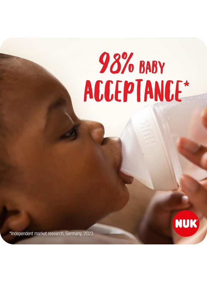 NUK Perfect Match Baby Bottle Drinking Teat | From 6 Months | Adapts to Baby | Anti-Colic | BPA Free | Silicone Teat for Bottles, Universal | Pack of 2 - Image 3