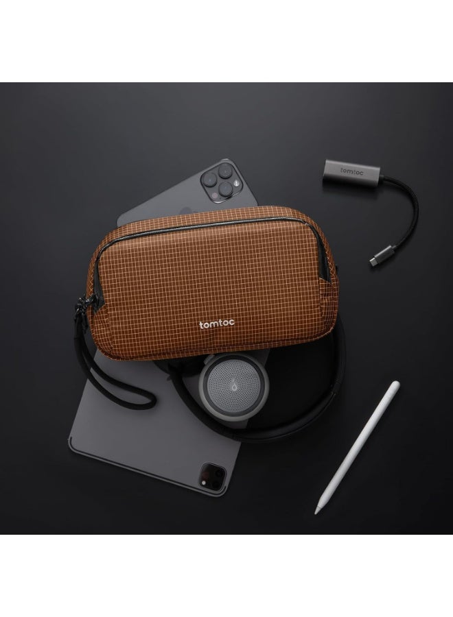 Tomtoc Light-T12 Advanced Tech Organizer – Electronic Accessory Travel Case, Water-Resistant Dual-Compartment Cable Organizer Bag for Charger, Cords, Power Bank, Hard Drive & Phone - Image 4