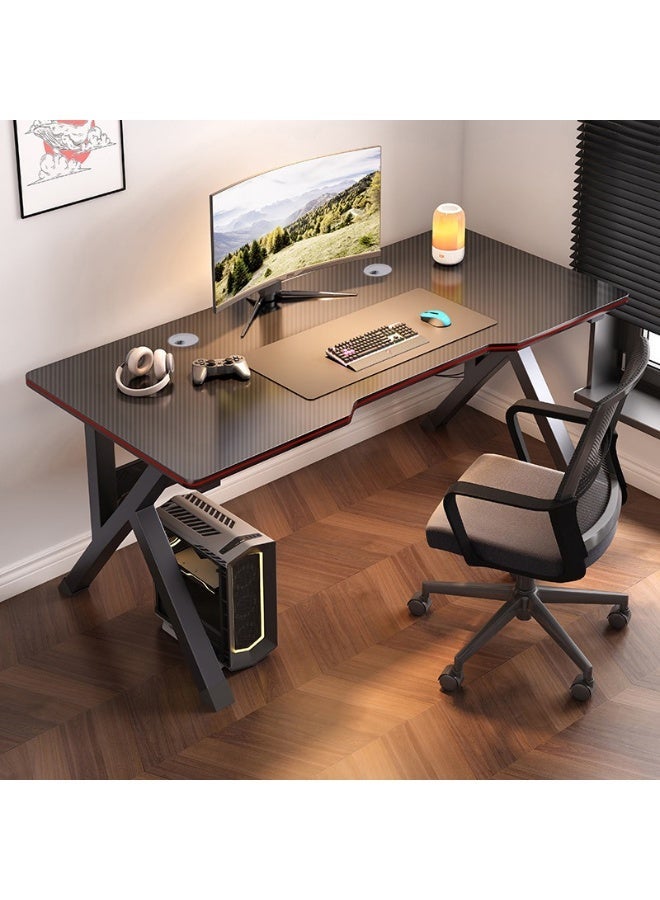 Nadrab K Shaped Gaming Desk 120x60cm Computer Table Home Office Computer Desk Table Large Desktop Easy to assemble - Image 1