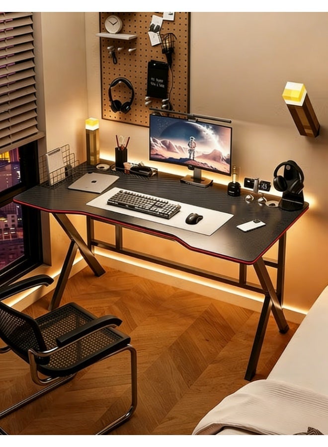 Nadrab K Shaped Gaming Desk 120x60cm Computer Table Home Office Computer Desk Table Large Desktop Easy to assemble - Image 5