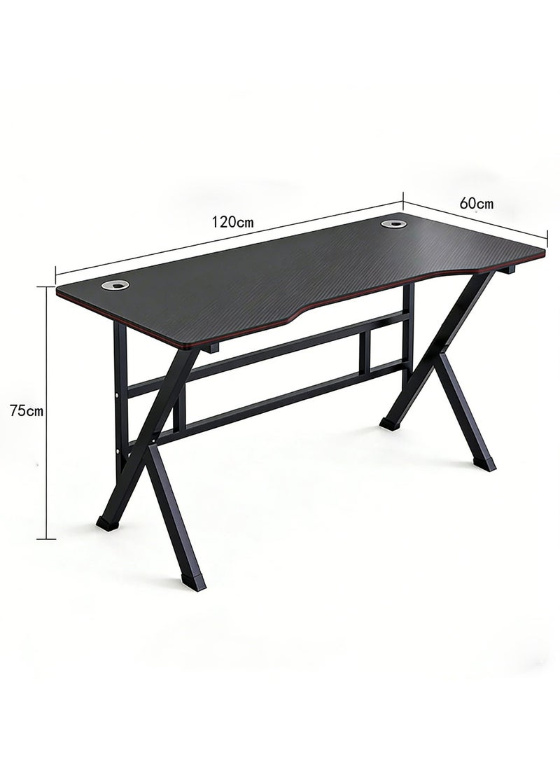 Nadrab K Shaped Gaming Desk 120x60cm Computer Table Home Office Computer Desk Table Large Desktop Easy to assemble - Image 2