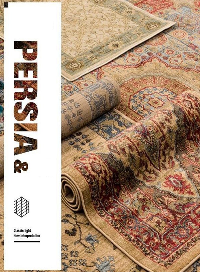 Sharpdo Thickened Retro Boho Soft Carpet Vintage Bohemian Ethnic Area Rug Living Room Bedroom Indoor Persian Floor Rugs 160*230CM - Image 2
