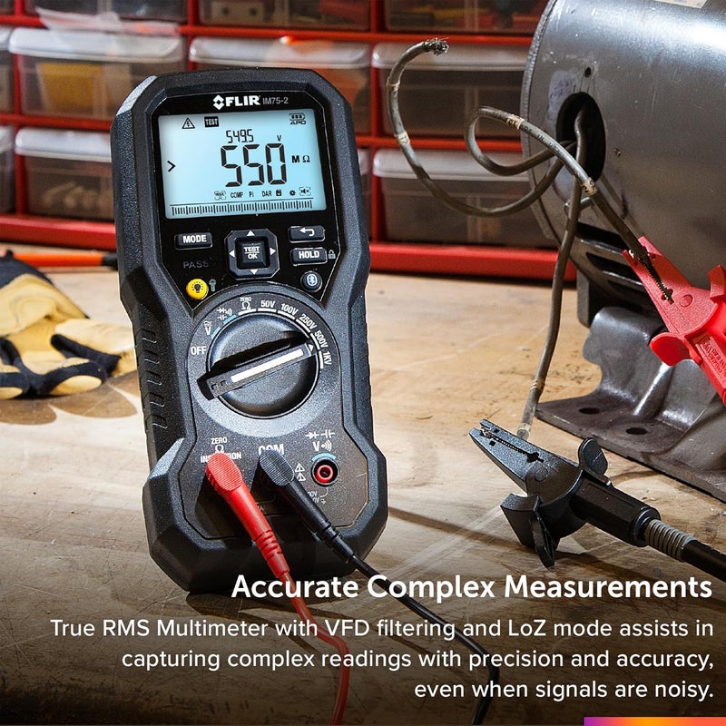 Flir جهاز اختبار العزل FLIR IM752 ومقياس رقمي متعدد الاستخدامات - Image 4