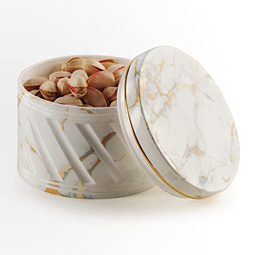 Selvel Unbreakable & Air Tight Dry Fruit Container Tray Set with Lid & Serving Tray, Airtight Container Set Capacity 430 ML (4 Pieces, Polypropylene) (White) - Image 4