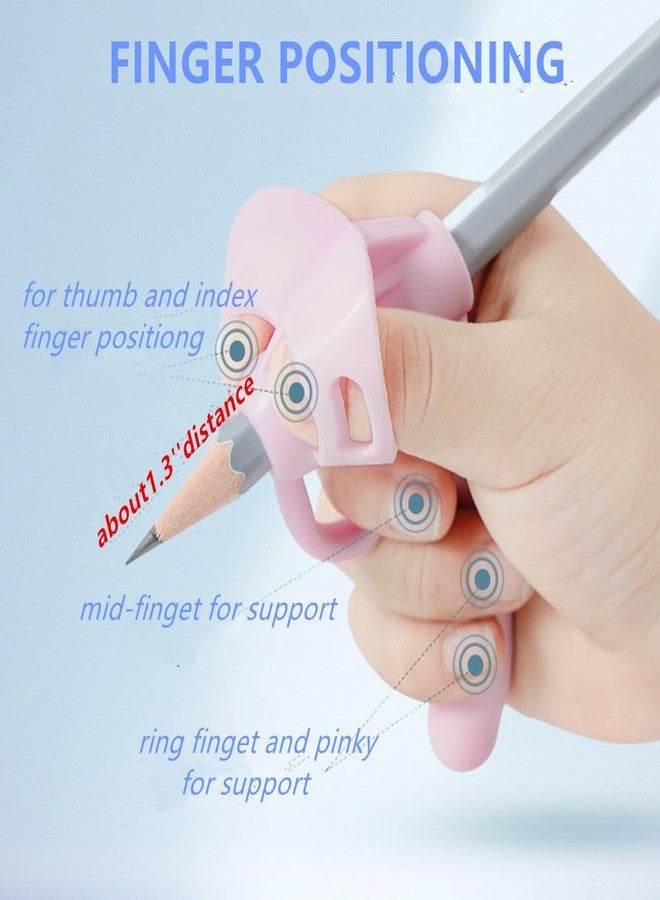 TRUSBEE Pencil Grips for Kids Handwriting, 8 Pack Pencil Grippers, Toddler Pencil Grip Pencil Holder for Kids, Finger Grips Posture Correction Writing Tool for Toddlers Preschooler Training - Image 2