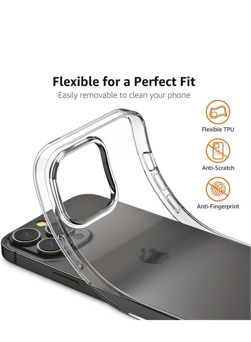 جراب iPhone 14 pro max مقاس 6.7 بوصة مضاد للاصفرار غطاء خلفي عسكري صلب للغاية جراب كريستالي رفيع للغاية مضاد للصدمات جراب مضاد للخدش ومضاد للسقوط متوافق مع غطاء شفاف لهاتف iPhone 14 Pro Max - Image 4