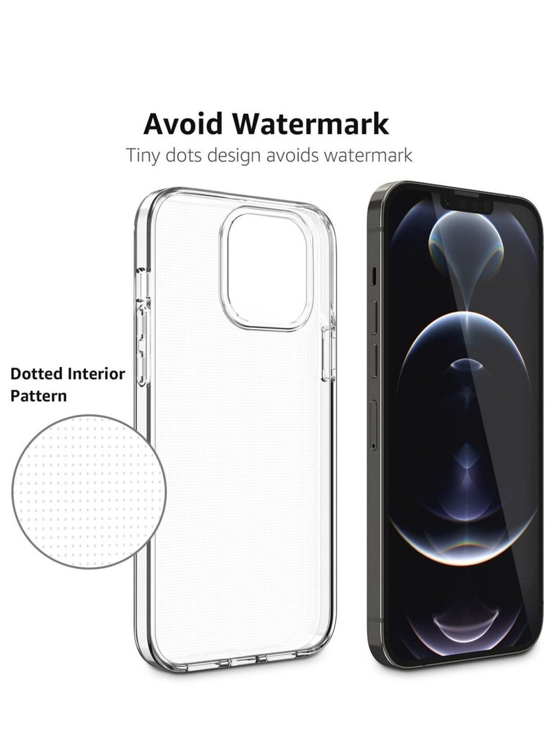 جراب iPhone 14 pro max مقاس 6.7 بوصة مضاد للاصفرار غطاء خلفي عسكري صلب للغاية جراب كريستالي رفيع للغاية مضاد للصدمات جراب مضاد للخدش ومضاد للسقوط متوافق مع غطاء شفاف لهاتف iPhone 14 Pro Max - Image 3