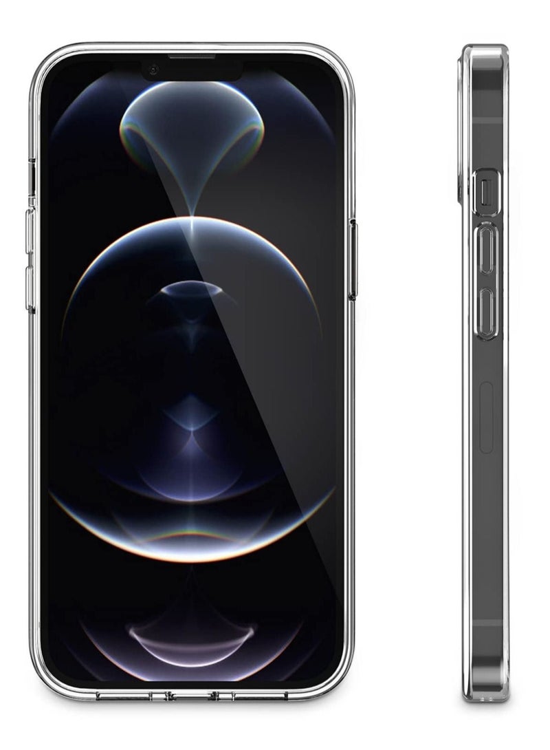 جراب iPhone 14 pro max مقاس 6.7 بوصة مضاد للاصفرار غطاء خلفي عسكري صلب للغاية جراب كريستالي رفيع للغاية مضاد للصدمات جراب مضاد للخدش ومضاد للسقوط متوافق مع غطاء شفاف لهاتف iPhone 14 Pro Max - Image 2