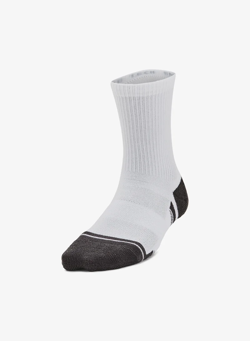 UNDER ARMOUR Youth 3 Pack Performance Tech Crew Socks