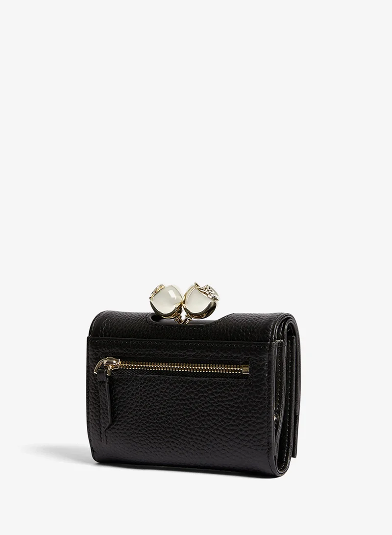 تيد بيكر حقيبة يد جلدية صغيرة بتفاصيل وردة