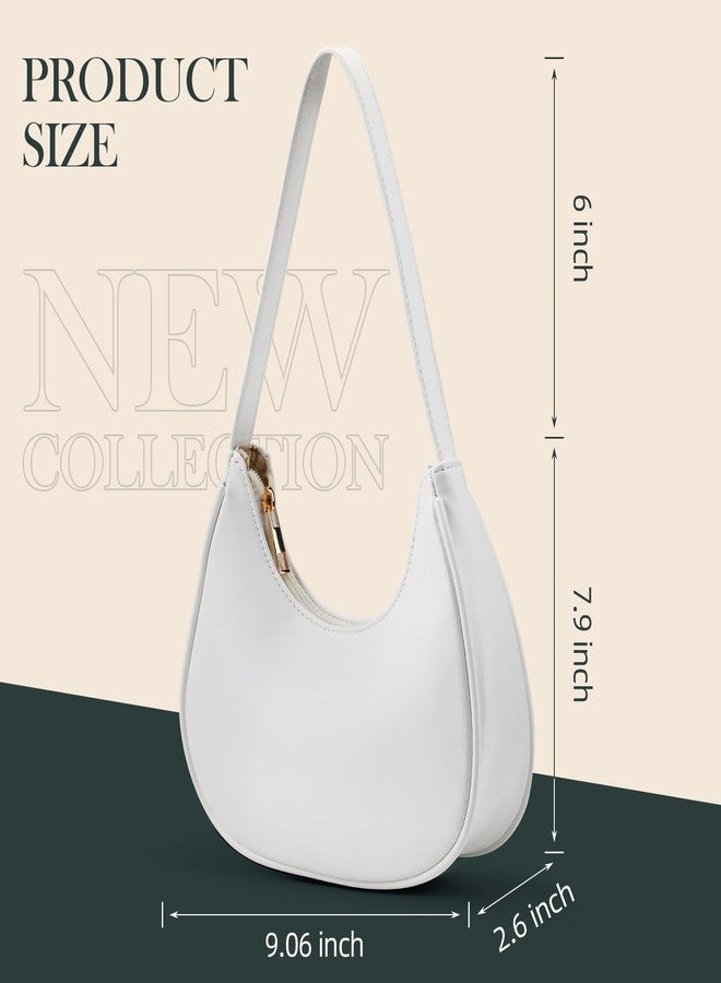 Suhatjia Shoulder Bags for Women Mini Clutch Purse with Zipper Closure,Classic Cute Hobo Tote Handbag - Image 2