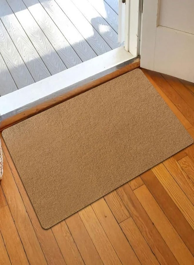 Assaoy Door Mat,Coir Doormats with Heavy Duty Backing,Welcome Front Indoor Plain Doormats for Entrace,Non Slip Rubber Easy to Clean Mat Washable Patio Home Decoration 30 * 18 in - Image 3