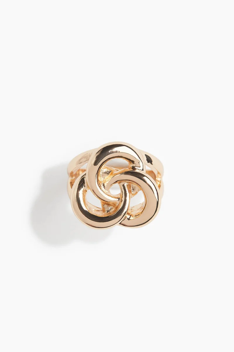 اتش اند ام Knot-look ring