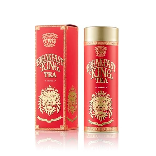 TWG Tea | Breakfast King Tea | Black Tea | Ginseng | Haute Couture Tin, 130g | Gift Set - Image 1