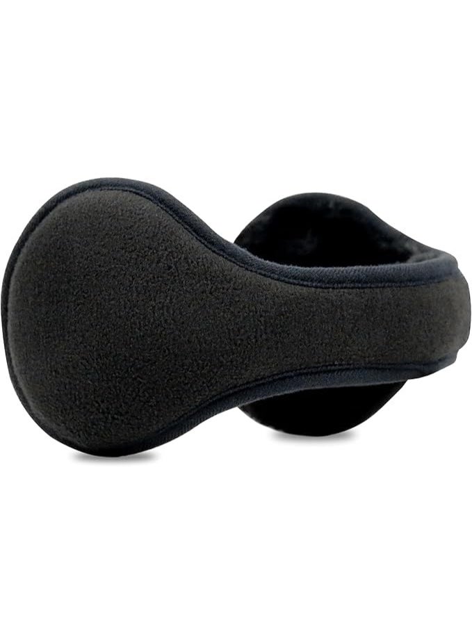 Winter Men Earmuffs Big Foldable Polar Fleece Ear Warmers Women Adjustable Ear Muffs for Outdoor Activities, One SizeWinter Men Earmuffs Big Foldable Polar Fleece Ear Warmers Women Adjustable Ear Muffs for Outdoor Activities, One Size - Image 1