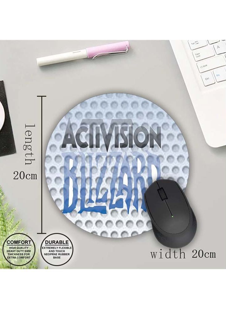 Protective Printed Mouse Pad Round - Image 1