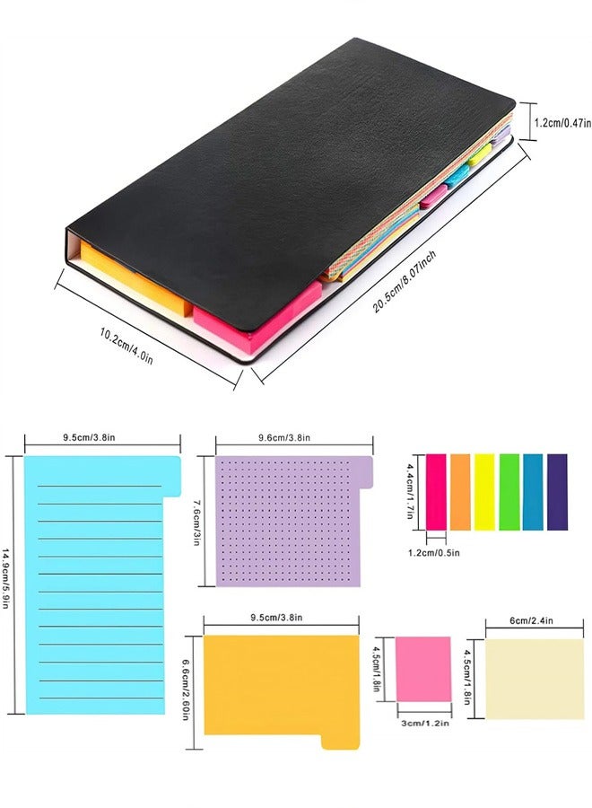 Generic Sticky Notes Set, 410pcs Divider Sticky Notes Tabs, Divider Self-Stick Notes Pads Bundle with Bookmark Index for Planner Sticky Notes Tabs for School Supplies, Office Supplies, Book Notes  - Image 2